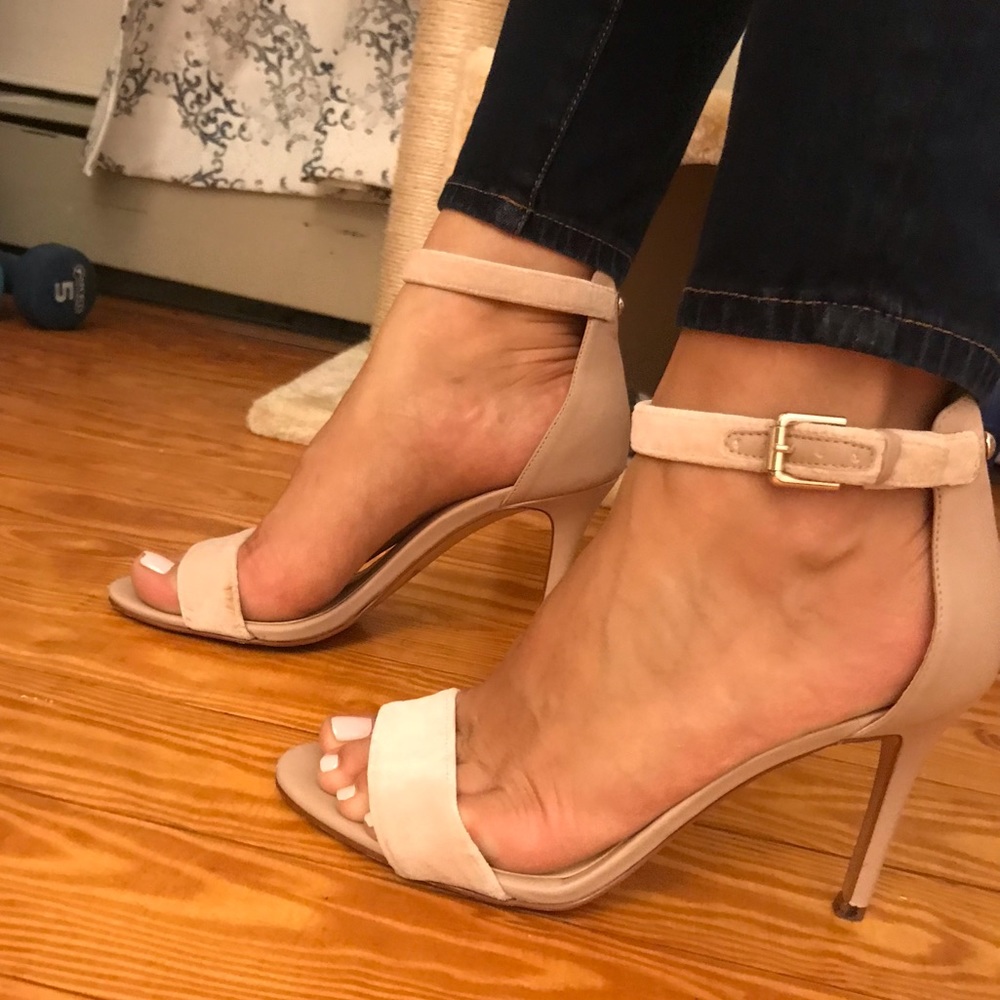 Blush Nine West Mana Strap Sandals 6.5